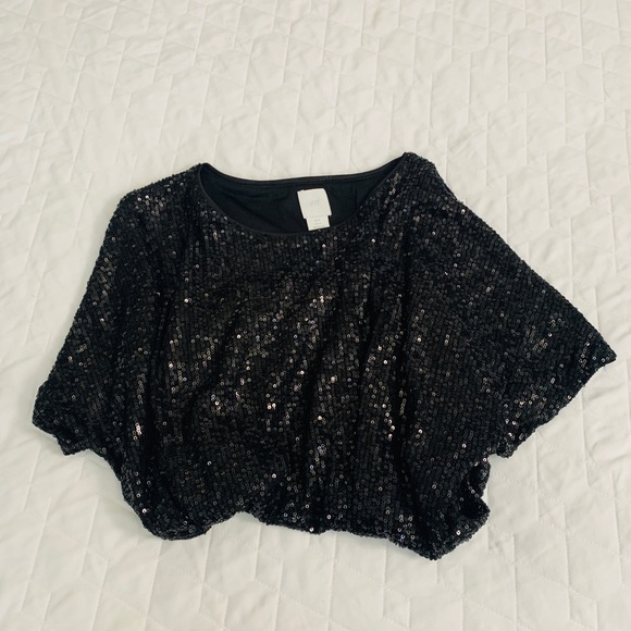 H&M Sequins Top Size Small - Picture 2 of 8